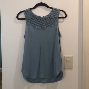 Lace and Cotton Tank top